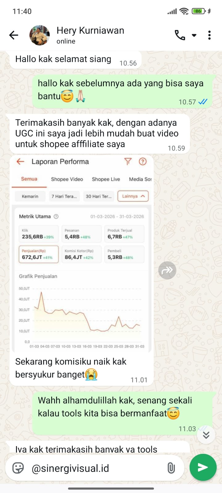 Testimoni Hery Kurniawan - Shopee Affiliate